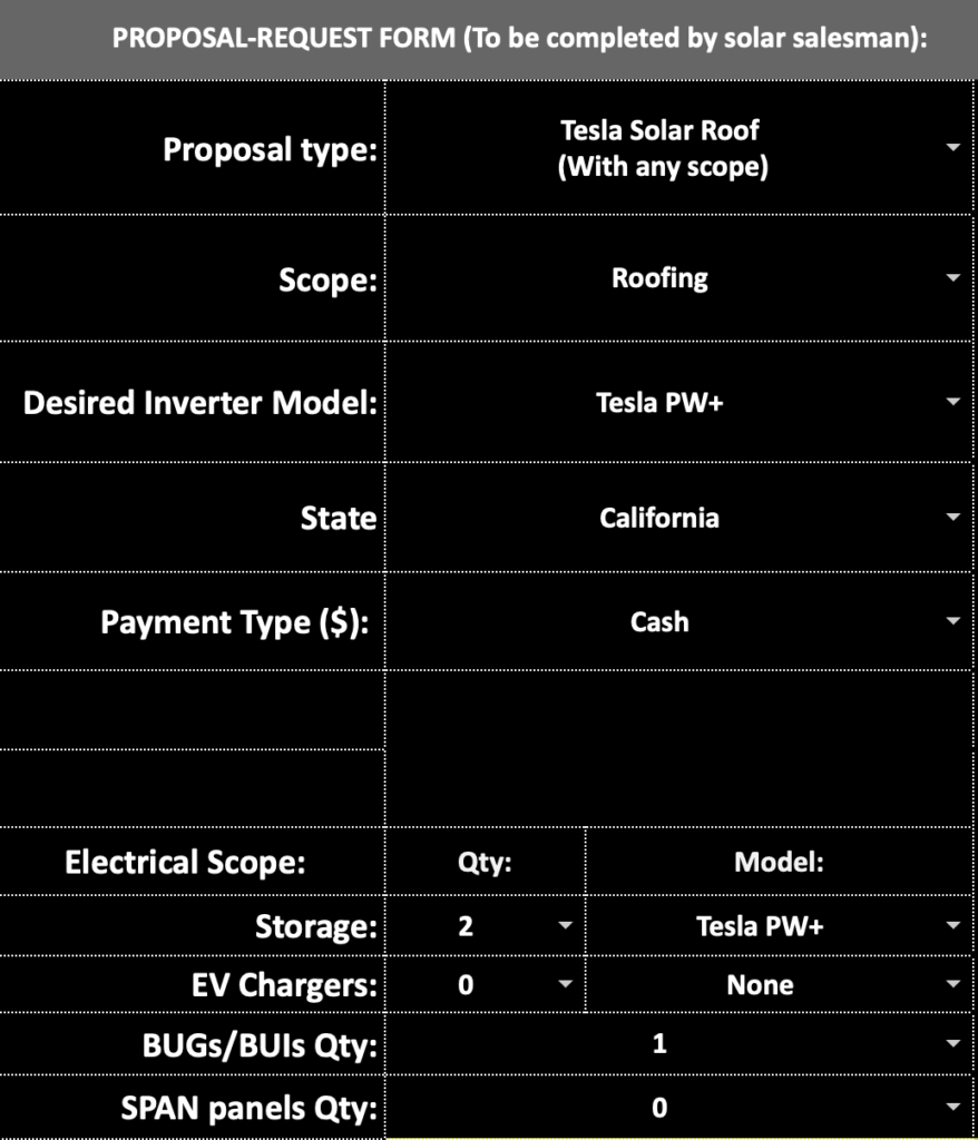 Tesla solar roof bid